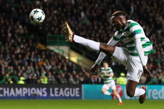 In demand: Celtic striker Moussa Dembele, seen here in action against Anderlecht at Celtic Park. Picture: Getty Images