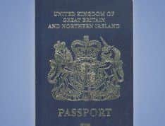 A mock-up of the new passport. Picture: Home Office