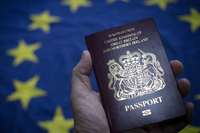 Many Brexiteers rejoiced at the news of a move back to a blue passport. (Photo Illustration by Matt Cardy/Getty Images)