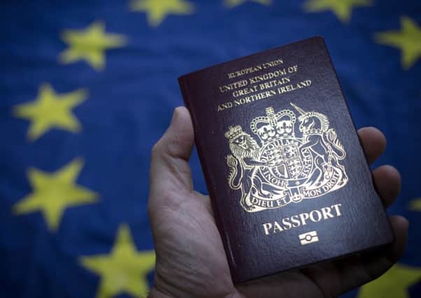 Many Brexiteers rejoiced at the news of a move back to a blue passport. (Photo Illustration by Matt Cardy/Getty Images)
