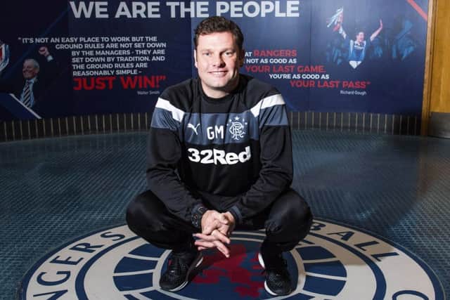 Graeme Murty is unveiled as Rangers manager until the end of the season. Picture: SNS Group