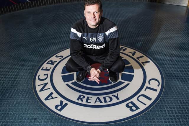 Graeme Murty is unveiled as Rangers manager until the end of the season. Picture: Gary Hutchison/SNS