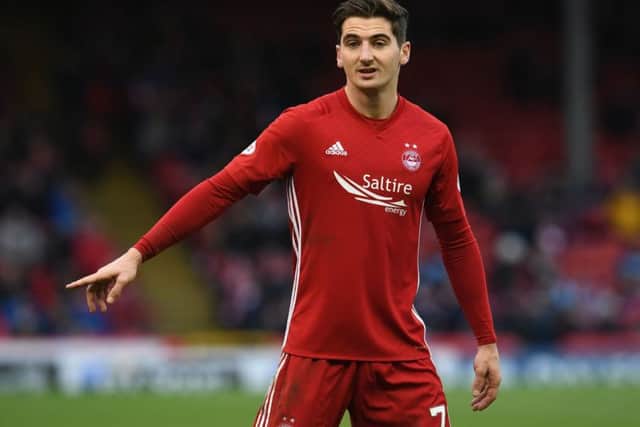 Kenny McLean is out of contract at the end of the season but want to leave Aberdeen with silverware. Picture: Craig Foy/SNS
