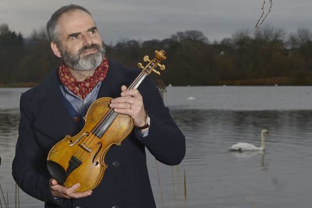 Violin-maker Steve Burnett. Photograph: Neil Hanna