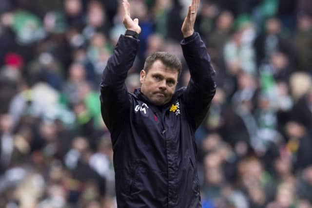 Rangers manager Graeme Murty at full-time after the 1-1 draw with Celtic last season. Picture: Craig Foy/SNS