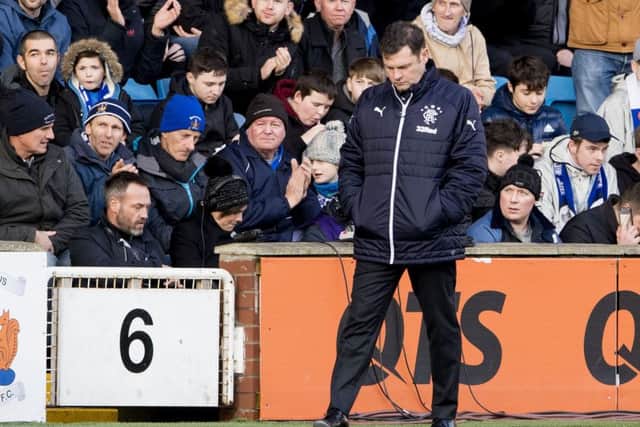 Rangers manager Graeme Murty was disappointed with his team's inability to do the basics. Picture: SNS/Alan Harvey