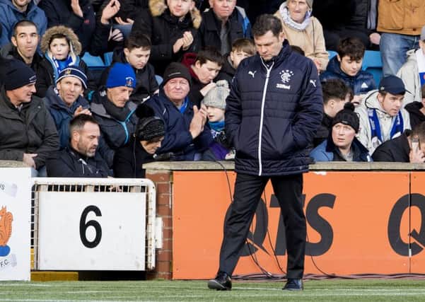Rangers manager Graeme Murty was disappointed with his team's inability to do the basics. Picture: SNS/Alan Harvey