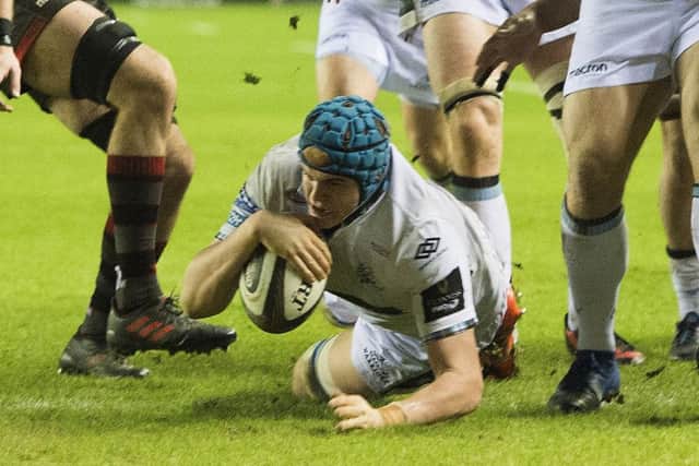 Scott Cummings scored Glasgow's second try. Picture: Ross Parker/SNS