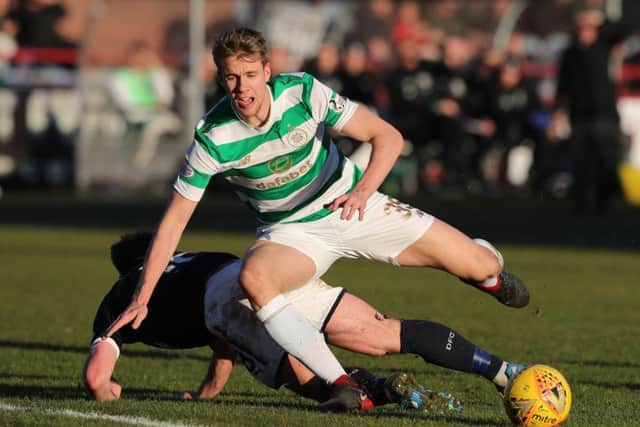 Kristoffer Ajer put in assured performance at centre half. Picture: PA