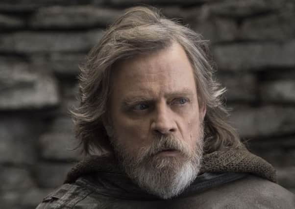 Mark Hamill, shown here as Luke Skywalker in Star Wars: The Last Jedi, has tweeted about the bionic arm. Picture: John Wilson/Lucasfilm via AP