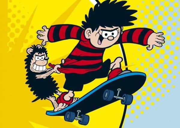 Dennis the Menace is traditionally known as a troublemaker