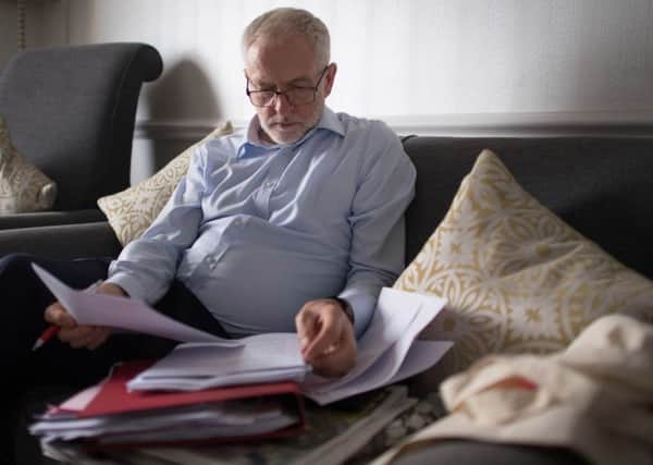 Labour leader Jeremy Corbyn eats porridge for breakfast, Picture: Stefan Rousseau/PA Wire