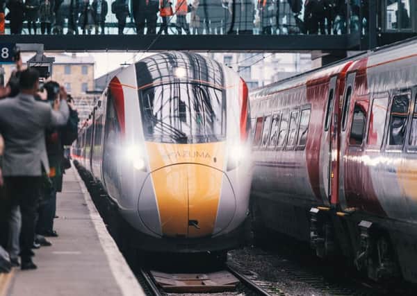 The new Azuma fleet on the east coast main line will cut most Edinburgh-London journeys to four hours by 2020.