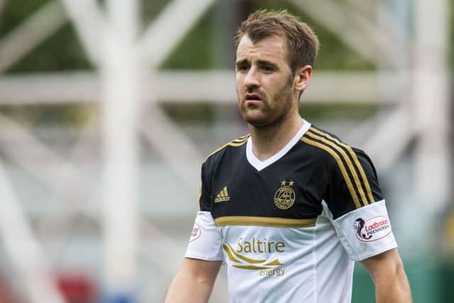 Niall McGinn, pictured playing for Aberdeen in 2015, has rejoined the club. Picture: SNS Group