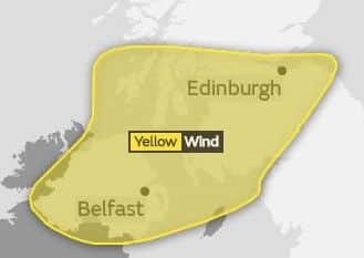 Strom Dylan is predicted to make landfall on Scotland on Hogmanay. Picture: Met Office