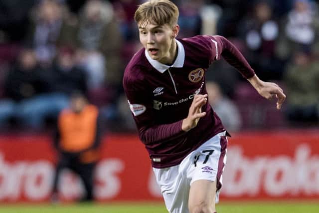 Hearts youngster
Harry Cochrane announced himself with a goal in the stunning 4-0 win over Celtic. Picture: Craig Williamson/SNS