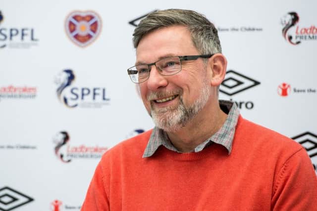 Hearts manager Craig Levein addresses the media. Picture: Ross Parker/SNS