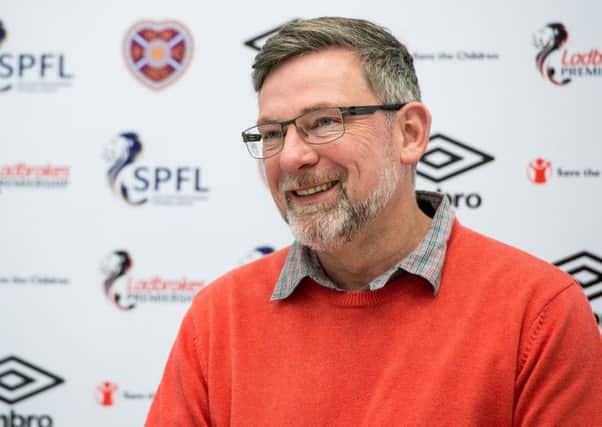 Hearts manager Craig Levein addresses the media. Picture: Ross Parker/SNS