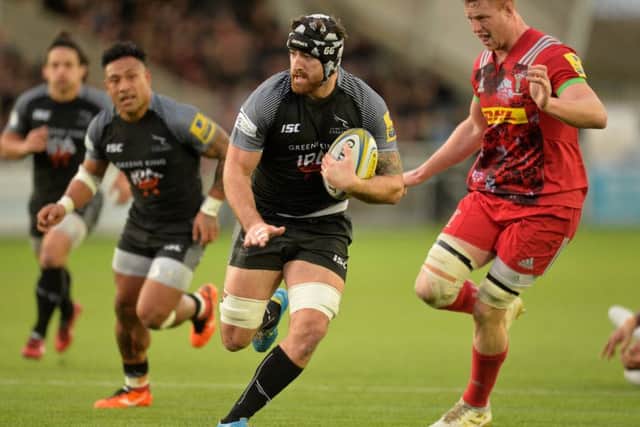 Gary Graham in action for Newcastle Falcons against Harlequins. Picture: Mark Runnacles/Getty Images