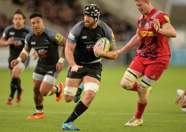 Gary Graham in action for Newcastle Falcons against Harlequins. Picture: Mark Runnacles/Getty Images