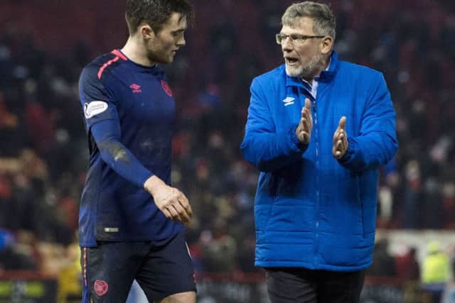 Hearts manager Craig Levein believes John Souttar will be good enough to play in the English Premier League. Picture: SNS.