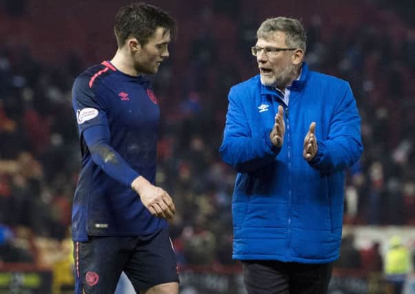 Hearts manager Craig Levein believes John Souttar will be good enough to play in the English Premier League. Picture: SNS.