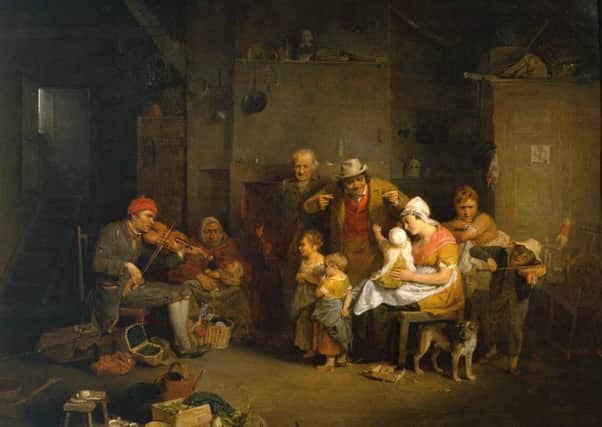 Handsel Monday was the party of the year in many parts of rural Scotland until the late 19th Century when workers got a day off and gifts from their masters. Detail of painting the Blind Fiddler by David Wilkie, 1806. PIC: Creative Commons.