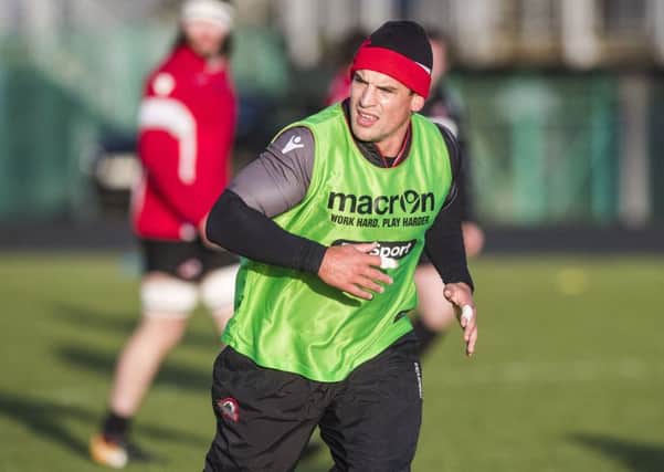 Edinburgh Rugby's John Hardie is back in training but is still banned from playing. Picture: Gary Hutchison/SNS/SRU