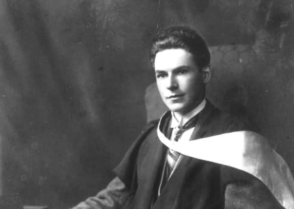 Scottish writer William Soutar, at his graduation from Edinburgh University in the 1920s.