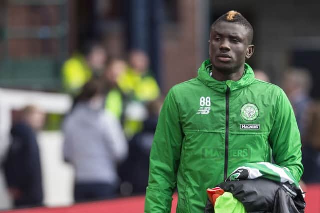 Eboue Kouassi has saw limited playing time since joining Celtic. Picture: SNS