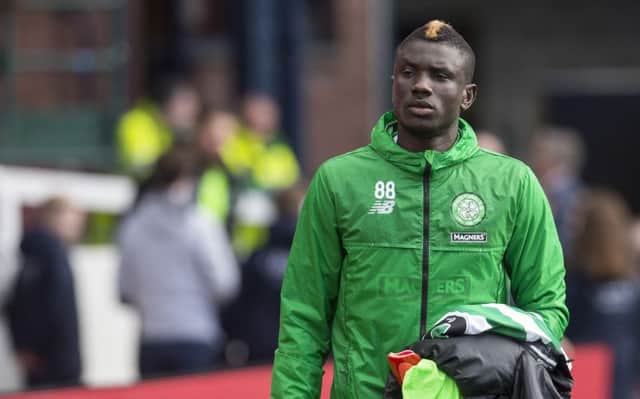 Eboue Kouassi has saw limited playing time since joining Celtic. Picture: SNS
