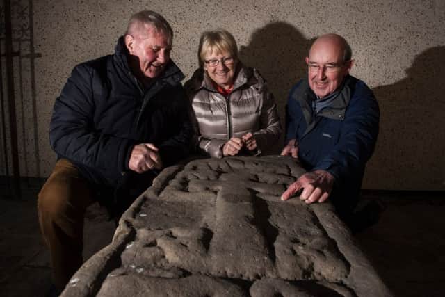 The ancient stone slabs at Inchinnan Parish Church are thought to mark the resting place of influential figures from the Kingdom of Strathclyde. 

Picture: John Devlin