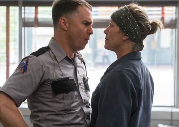 Rockwell and Frances McDormand get in each others faces