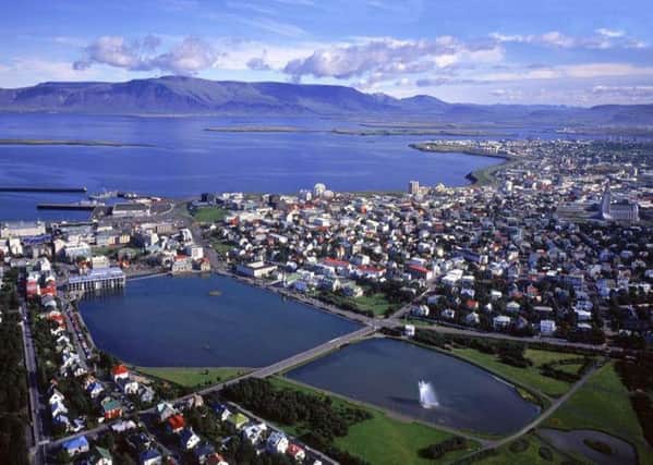 An aerial view of Reykjavik, capital of Iceland, Photo: Press Association