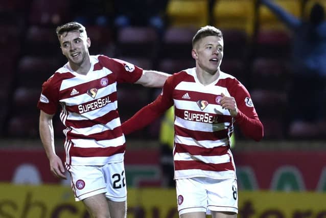 Greg Docherty (right) is reportedly wanted by Rangers. Picture: SNS