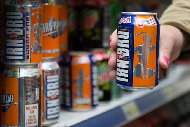 There have been reports of people stockpiling Irn Bru ahead of the recipe change. Picture: John Devlin