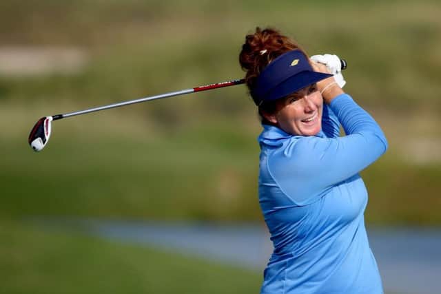 Beth Allen of USA in action during the Fatima Bint Mubarak Ladies Open in Abu Dhabi in November. Picture: Francois Nel/Getty Images