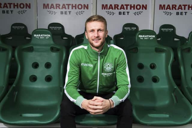Hibs unveil recent signing Scott Bain. Picture: SNS