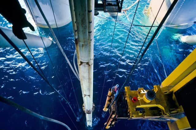 Offshore drilling at a rig, File Picture