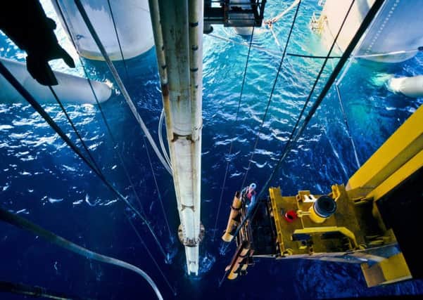Offshore drilling at a rig, File Picture