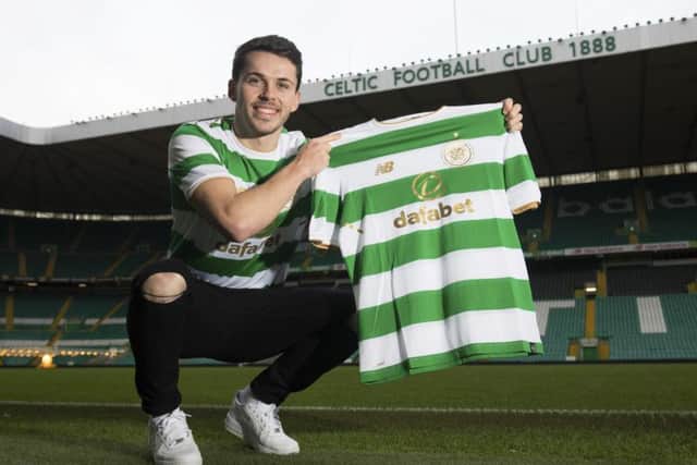 Celtic unveil new signing Lewis Morgan. Picture: SNS
