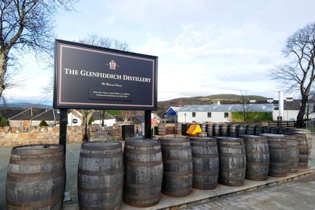 The Glenfiddich distillery in Dufftown, Moray, which produces the biggest selling single malt in the world. Picture: SWNS