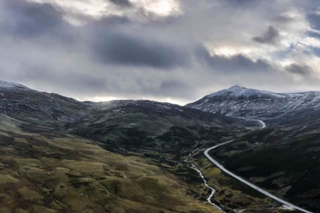 The route takes motorists on the highest public road in the country - the Cairnwell Pass. PIC: Neil Williamson