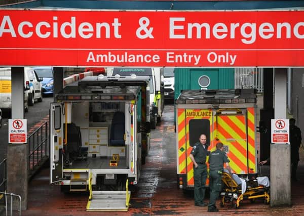 unscheduled admissions have soared, up to 55,000 non-urgent operations have been cancelled. Picture: Getty