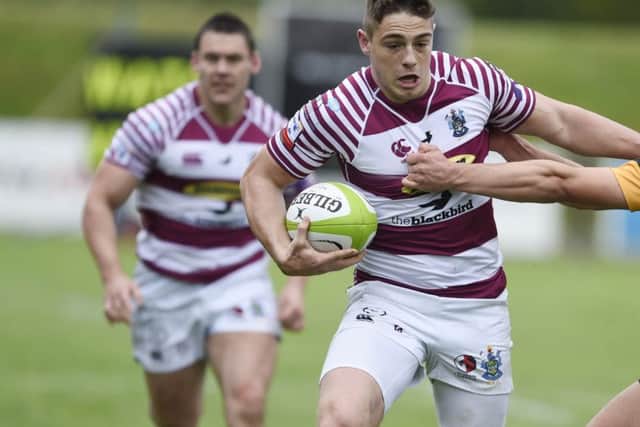 Watsonians' Mark Bertram scored a try against Marr.  Picture: Ian Rutherford