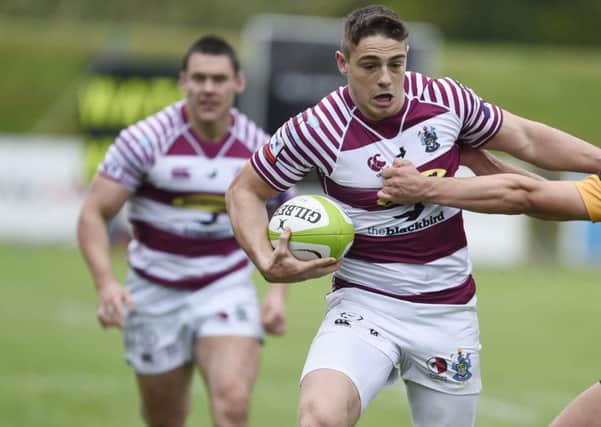 Watsonians' Mark Bertram scored a try against Marr.  Picture: Ian Rutherford