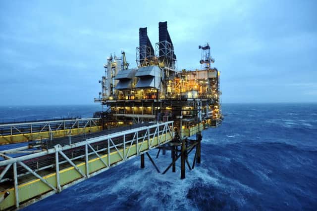 A general view of the BP ETAP oil platform in the North Sea. Heavy energy sector job losses are predicted to hit Aberdeen over the next decade.  Picture: Andy Buchanan