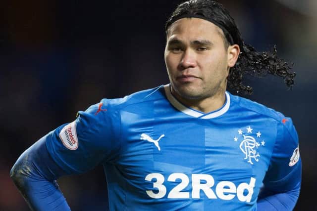 27/12/17 LADBROKES PREMIERSHIP
RANGERS v MOTHERWELL (2-0)
IBROX - GLASGOW
Carlos Pena in action for Rangers.