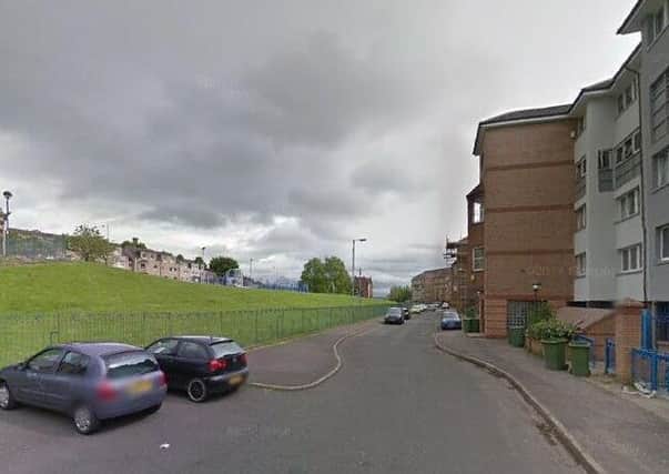The incident took place in the Springburn district of Glasgow