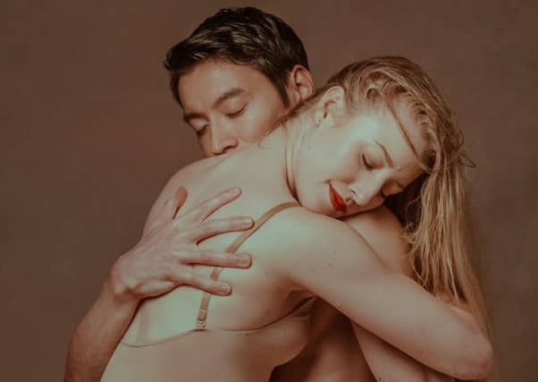 Amy Hollinshead and Yosuke Kusano in rehearsals for The Lover, co-directed by Fleur Darkin and Jemima Levick.